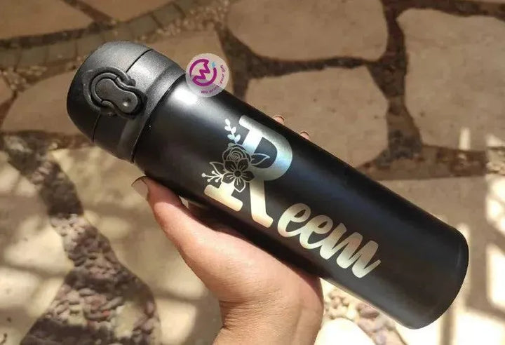 Thermal Mug With Lock ( Engrave ) - Names A - WE PRINT