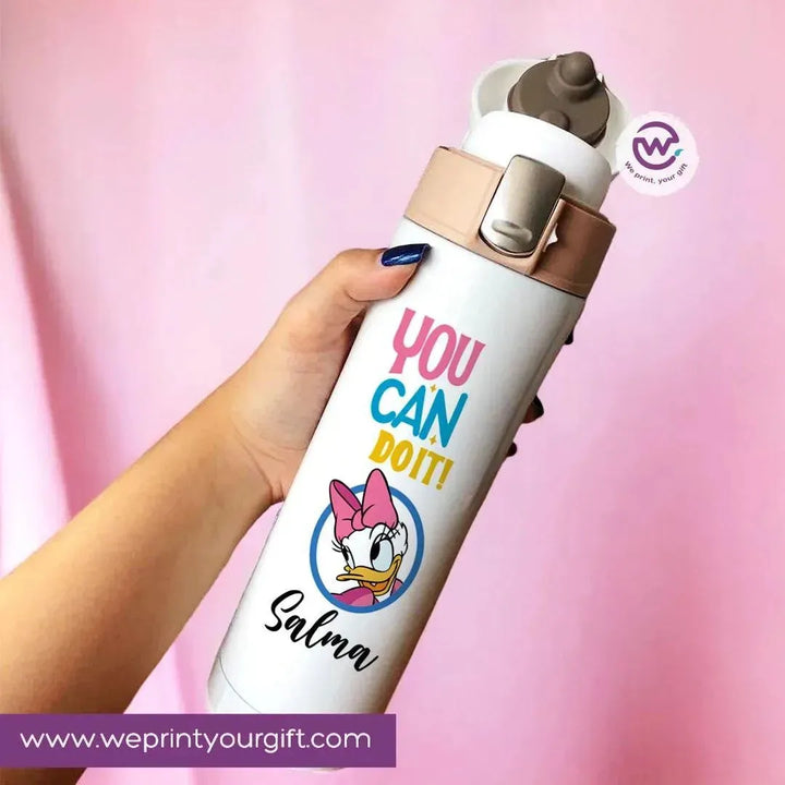 Thermal Mug with lock - Slim Shape - Daisy Duck - WE PRINT