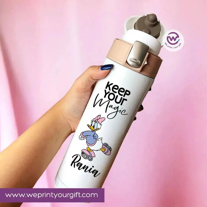 Thermal Mug with lock - Slim Shape - Daisy Duck - WE PRINT