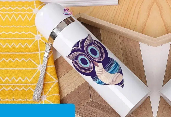 Thermal Portable Thermos -Owl - WE PRINT