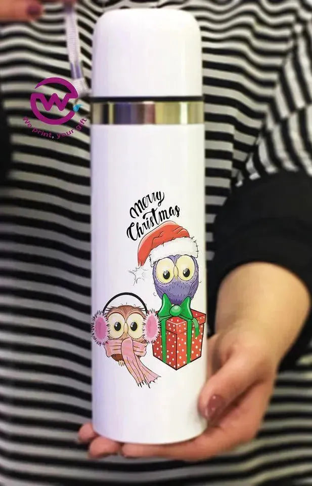 Thermal Portable Thermos -Owl - WE PRINT