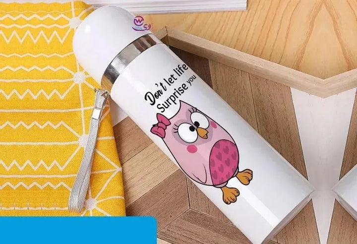 Thermal Portable Thermos -Owl - WE PRINT