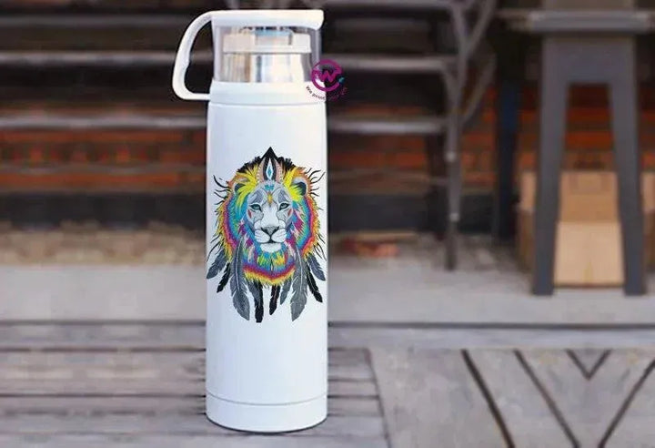 Thermal Thermos With Cup - Stainless Steel - Dream catcher - WE PRINT