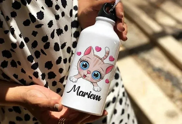 Water Bottle flask-Aluminium -kawaii-B - WE PRINT