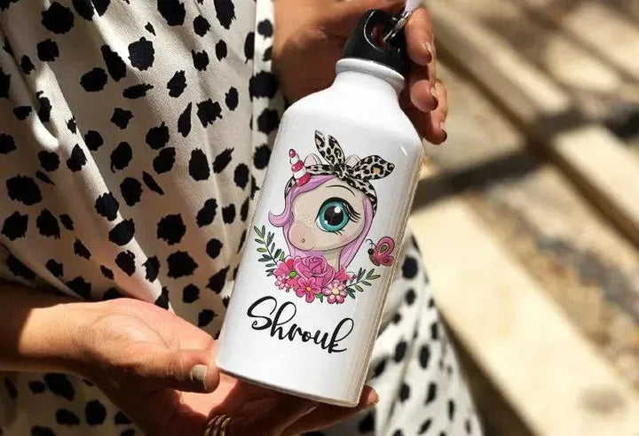 Water Bottle flask-Aluminium -kawaii-B - WE PRINT