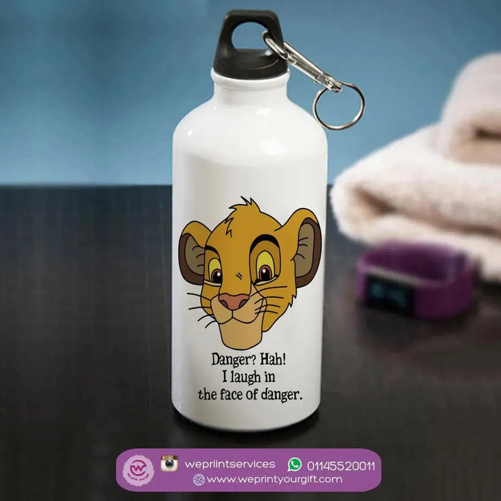 Water Bottle flask-Aluminium - Lion King - WE PRINT