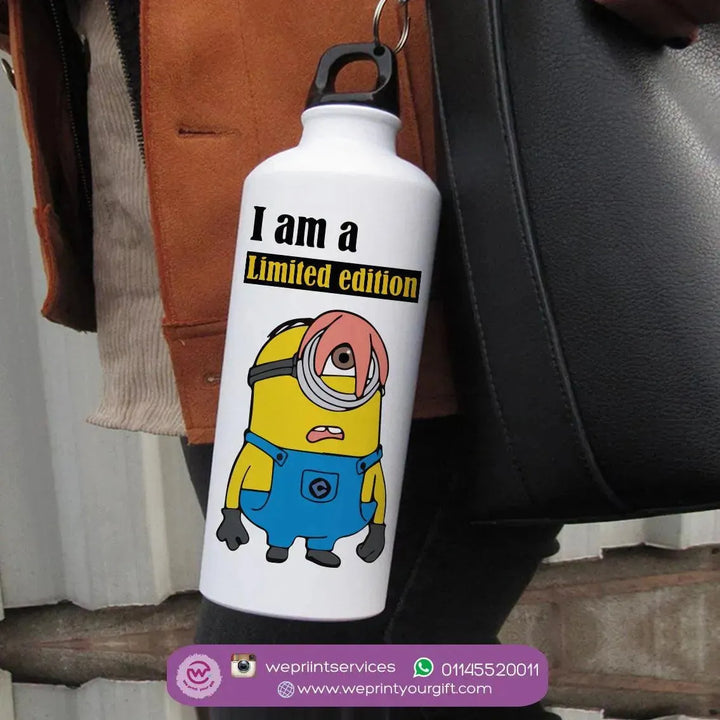 Water Bottle flask-Aluminium- Minion - WE PRINT