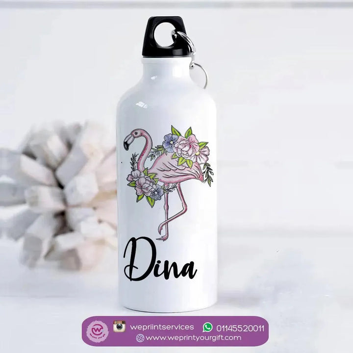 Water Bottle flask-Aluminium - Names-A - WE PRINT