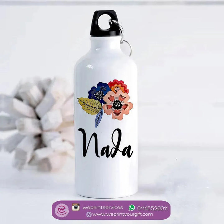 Water Bottle flask-Aluminium - Names-A - WE PRINT