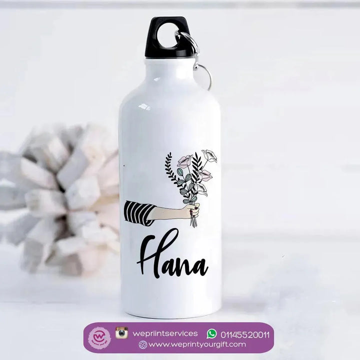 Water Bottle flask-Aluminium - Names-A - WE PRINT