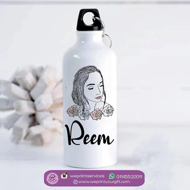 Water Bottle flask-Aluminium - Names-A - WE PRINT