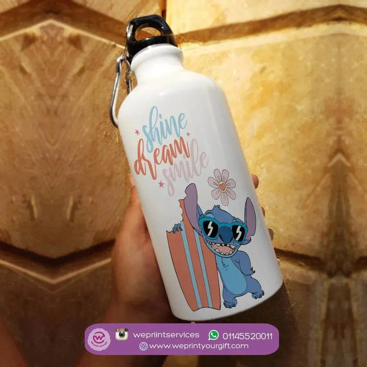 Water Bottle flask-Aluminium - Stitch - WE PRINT