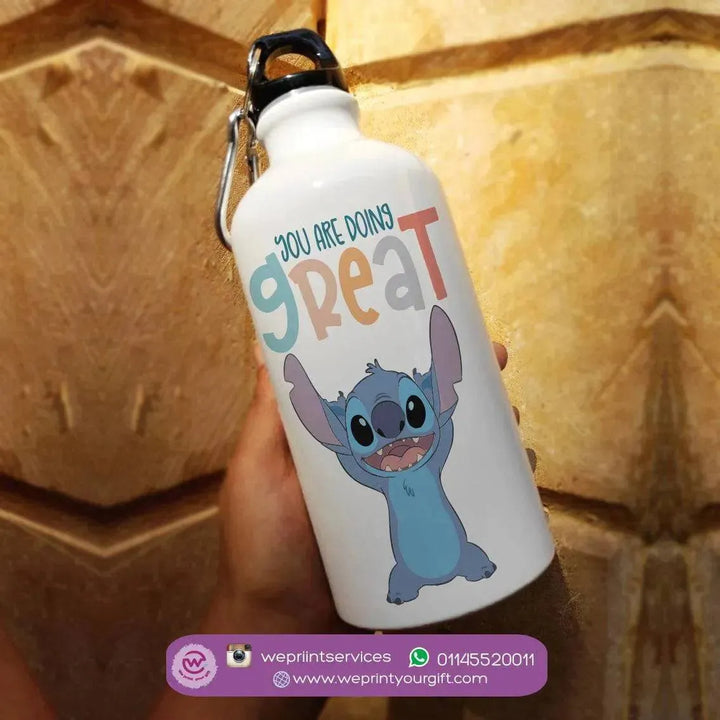 Water Bottle flask-Aluminium - Stitch - WE PRINT