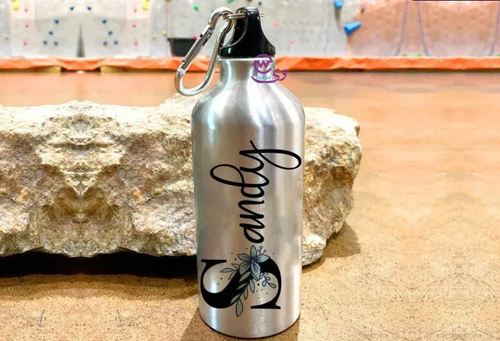 Water Bottle flask -Aluminum -English Names - WE PRINT