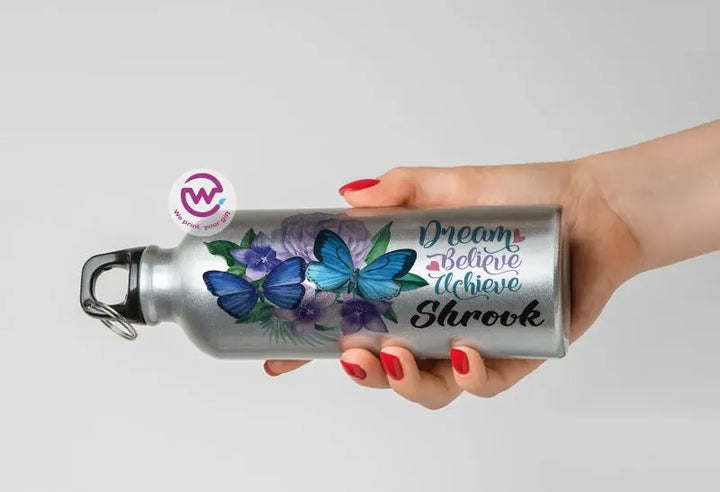 Water Bottle flask -Aluminum -English Quotes - WE PRINT