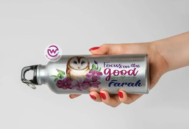 Water Bottle flask -Aluminum -English Quotes - WE PRINT