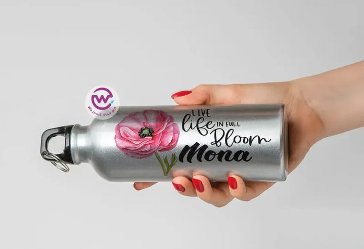 Water Bottle flask -Aluminum -English Quotes - WE PRINT