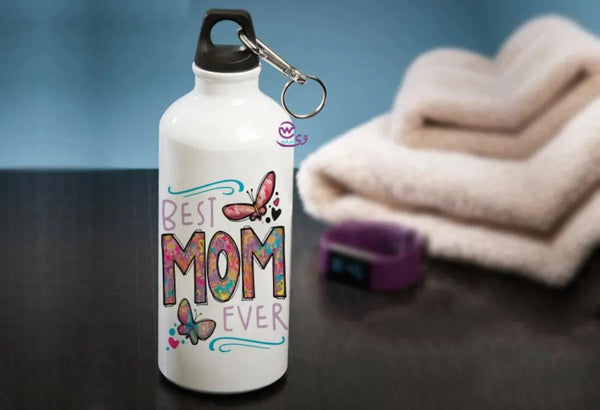 Water Bottle flask -Aluminum - Mom Designs - WE PRINT