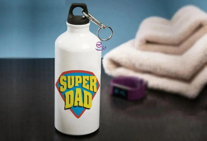 Water Bottle flask -Aluminum - Mom Designs - WE PRINT