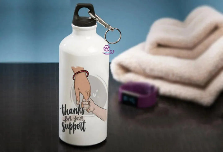 Water Bottle flask -Aluminum - Mom Designs - WE PRINT