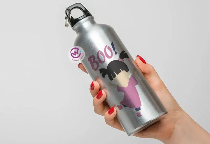 Water Bottle flask -Aluminum -Monsters - WE PRINT