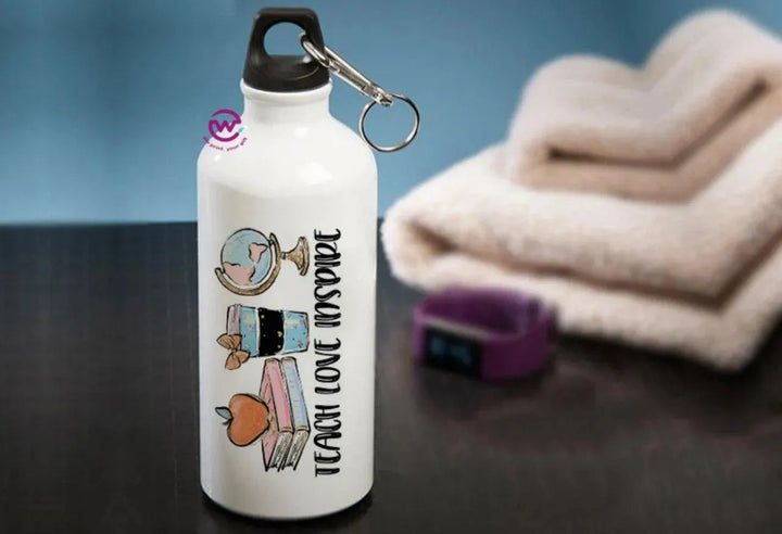 Water Bottle flask-Aluminum -Teachers - WE PRINT