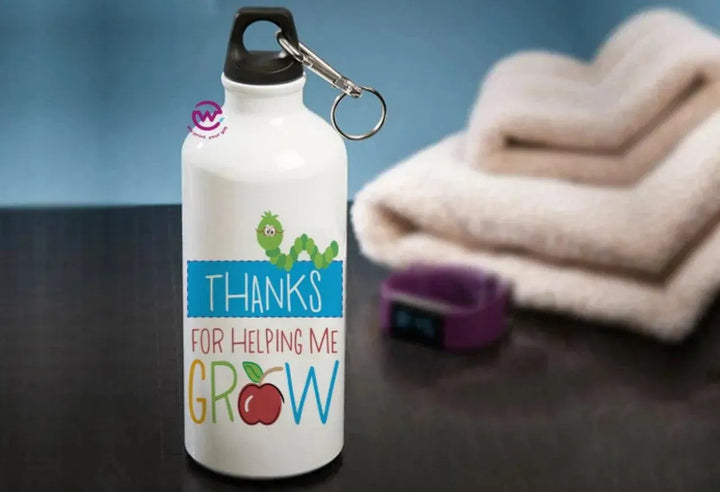 Water Bottle flask-Aluminum -Teachers - WE PRINT