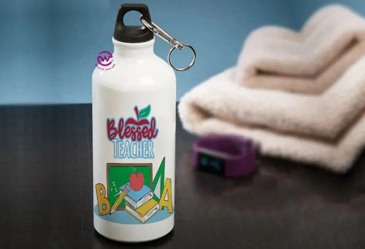 Water Bottle flask-Aluminum -Teachers - WE PRINT