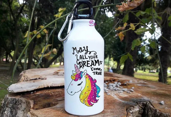 Water Bottle flask -Aluminum -Unicorn New - WE PRINT