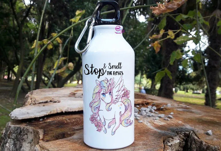 Water Bottle flask -Aluminum -Unicorn New - WE PRINT