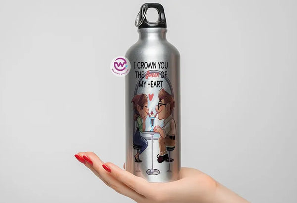 Water Bottle flask -Aluminum -up cartoon - WE PRINT