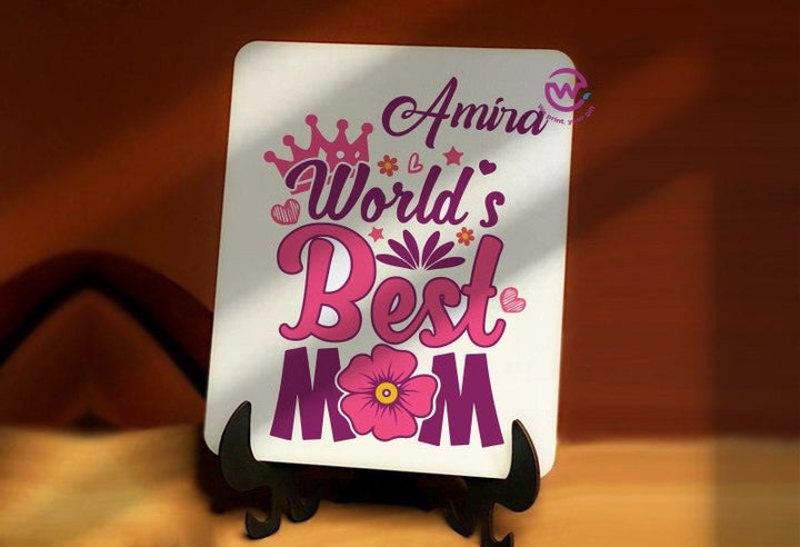 Wooden Desk photo Frame -Mother's Day - weprint.yourgift